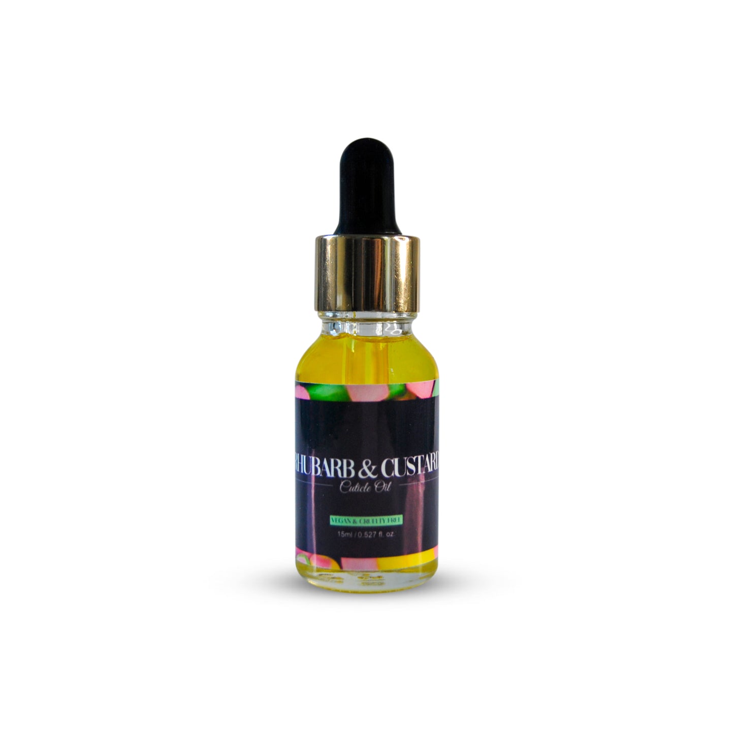 Blabz Beauty Bar Rhubarb & Custard Scented 15ml Cuticle Oil Dropper Bottle Blabz Beauty Bar