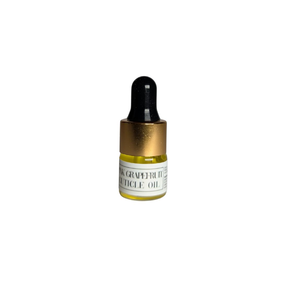 Pink Grapefruit Scented 1ml Mini Cuticle Oil Dropper Bottle Samples