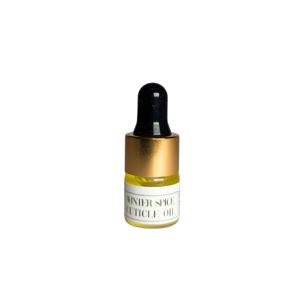 Winter Spice Scented 1ml Mini Cuticle Oil Dropper Bottle Samples