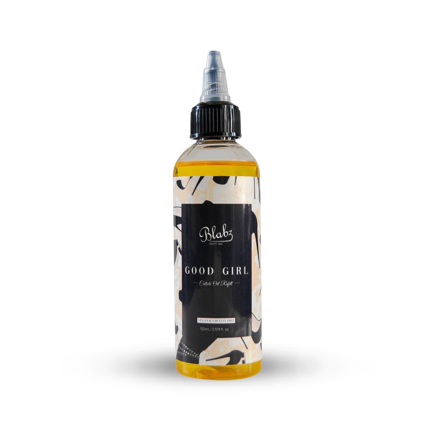 Blabz Beauty Bar Good Girl Scented 100ml Cuticle Oil Refill Bottle Blabz Beauty Bar