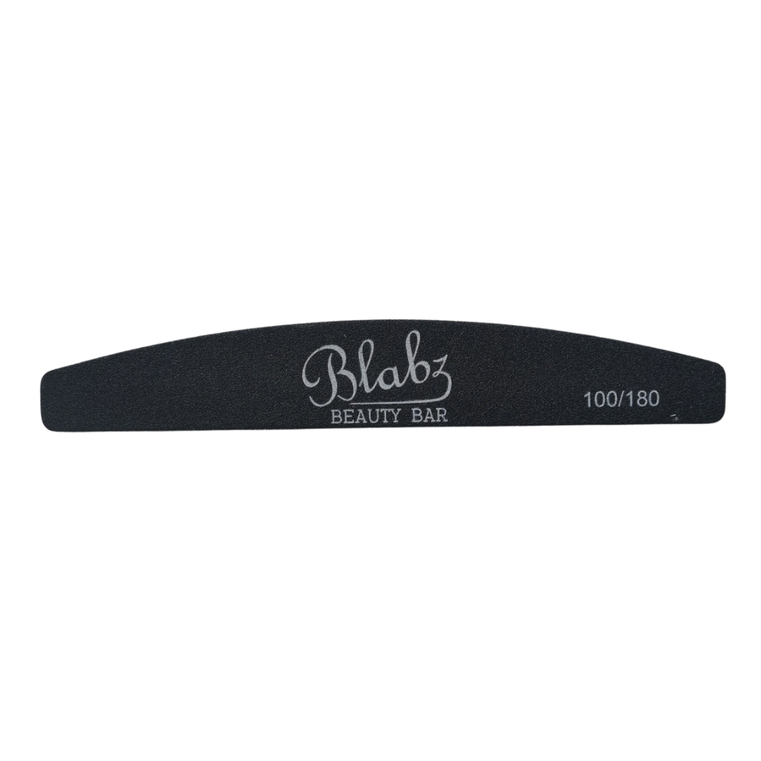 Blabz Beauty Bar 100/180 Grit Half Moon Files Blabz Beauty Bar