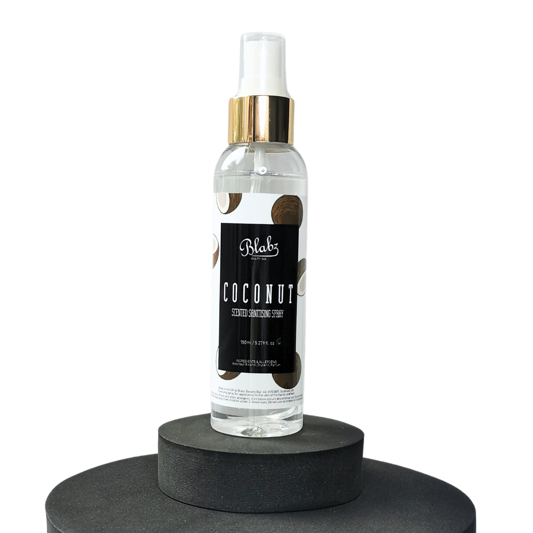 Blabz Beauty Bar Coconut 150ml Scented Sanitising Spray Blabz Beauty Bar