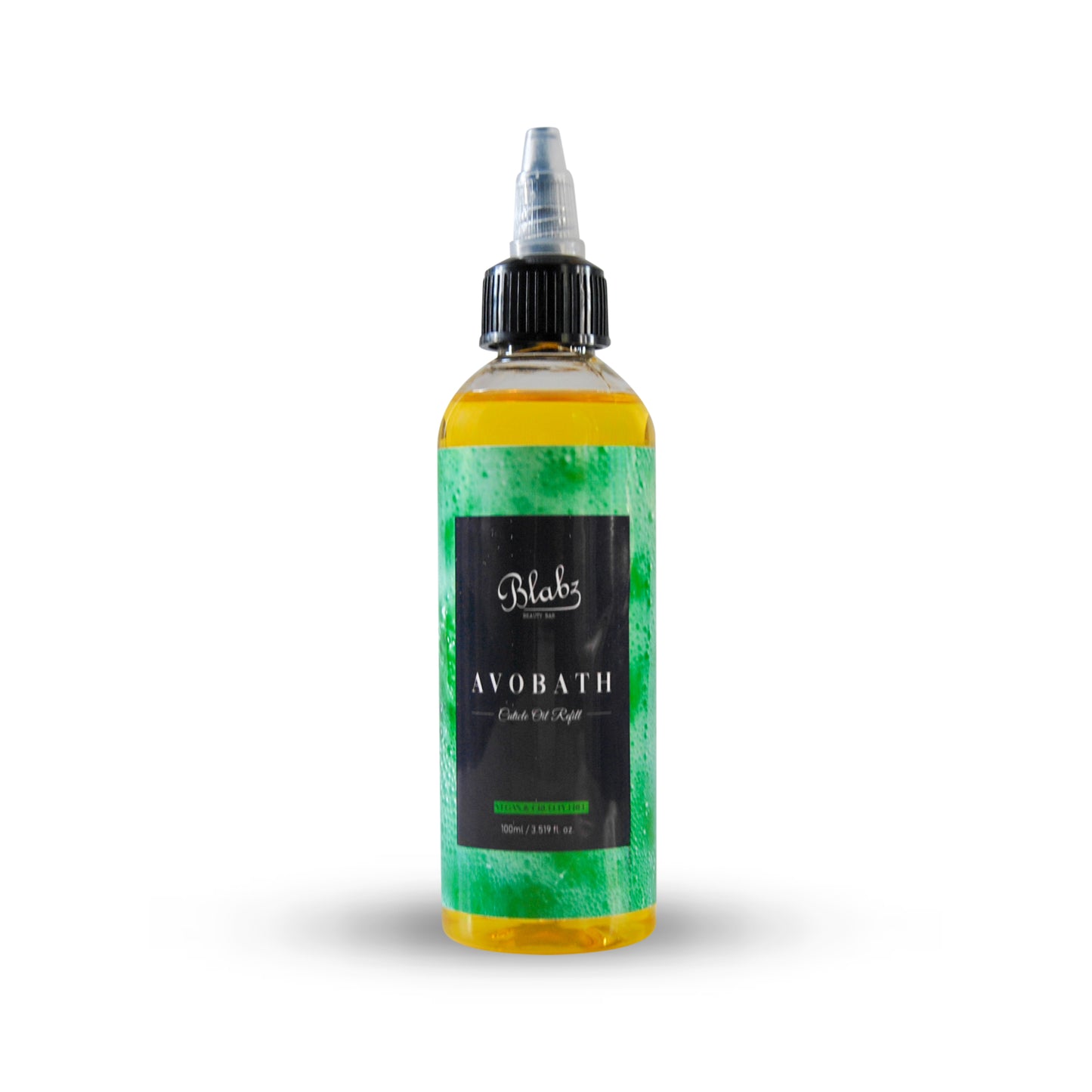 Blabz Beauty Bar Avobath Scented 100ml Cuticle Oil Refill Bottle Blabz Beauty Bar