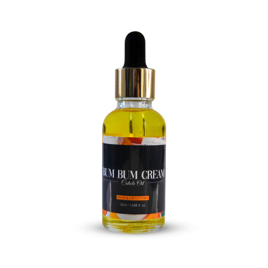 Blabz Beauty Bar Bum Bum Cream Scented 30ml Cuticle Oil Dropper Bottle Blabz Beauty Bar