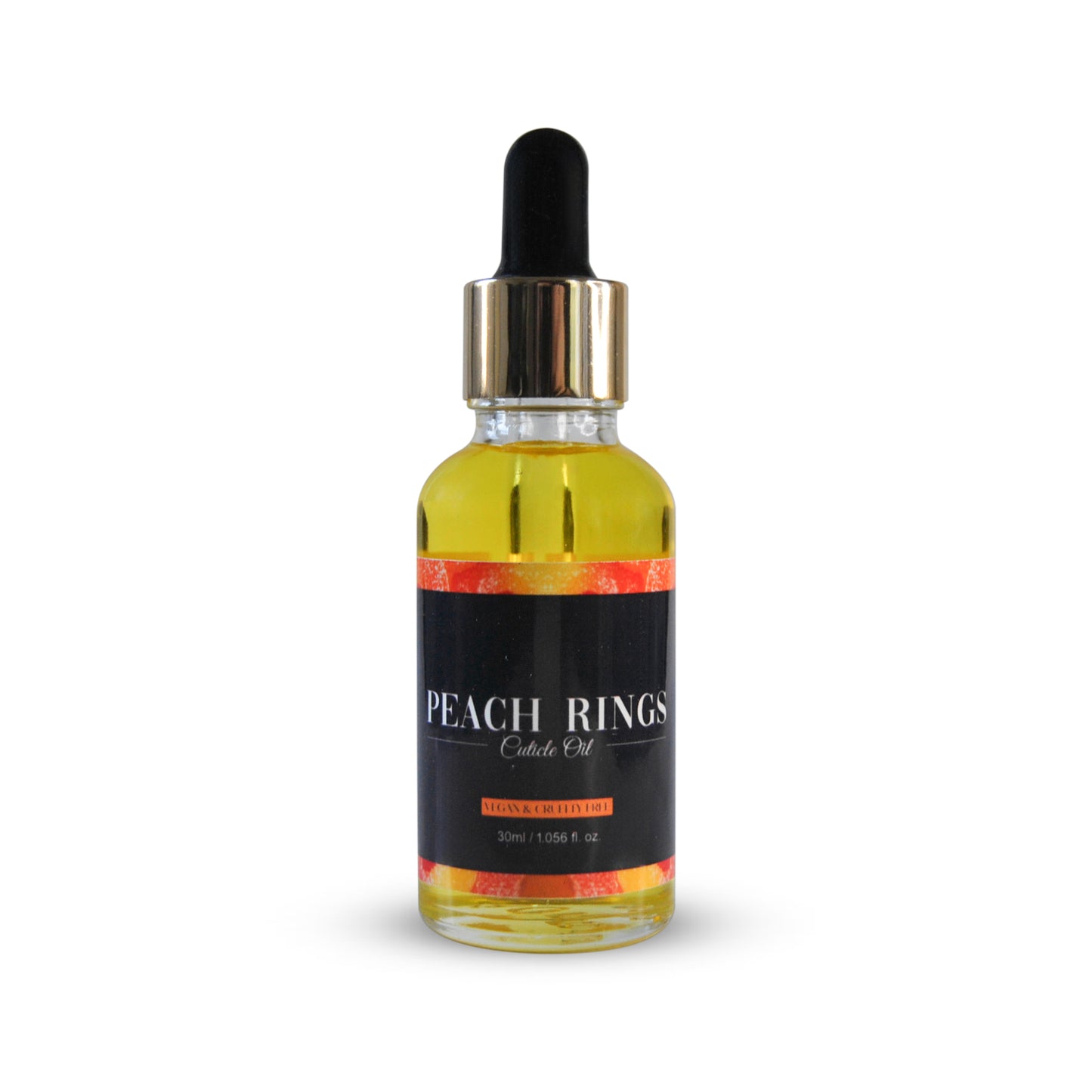 Blabz Beauty Bar Peach Rings Scented 30ml Cuticle Oil Dropper Bottle Blabz Beauty Bar