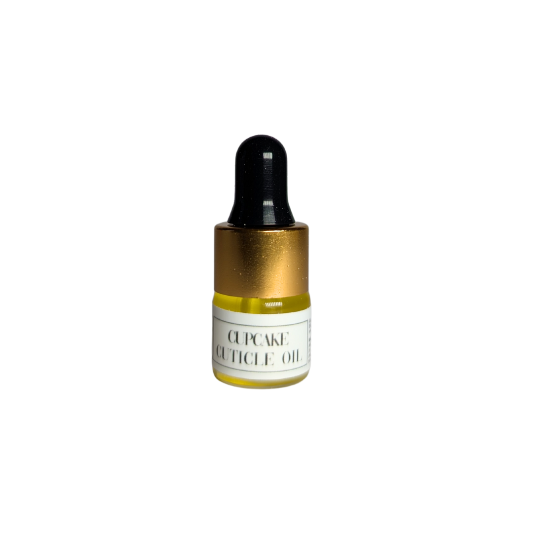 Cupcake Scented 1ml Mini Cuticle Oil Dropper Bottle Samples