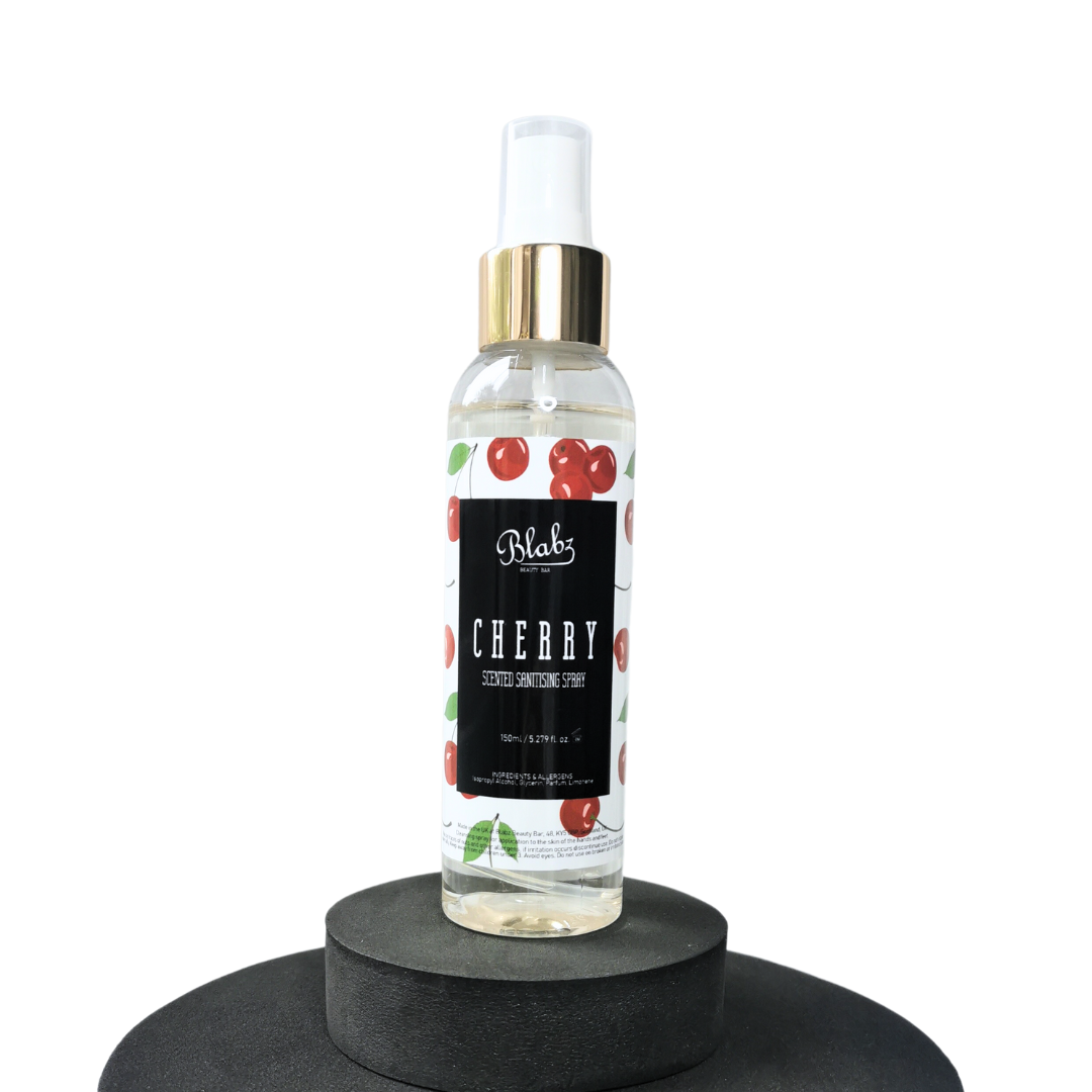 Blabz Beauty Bar Cherry 150ml Scented Sanitising Spray Blabz Beauty Bar 