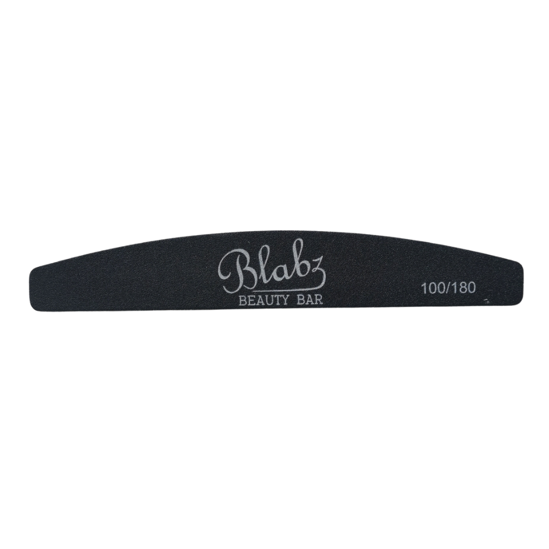 Blabz Beauty Bar 100/180 Grit Half Moon Files Blabz Beauty Bar 