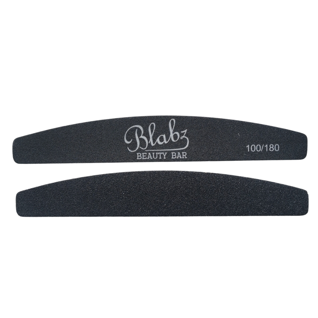 Blabz Beauty Bar 100/180 Grit Half Moon Files Blabz Beauty Bar 