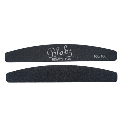 Blabz Beauty Bar 100/180 Grit Half Moon Files Blabz Beauty Bar 