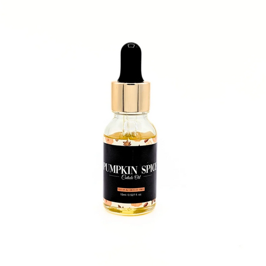 Pumpkin Spice Limited Edition Autumn Scented 15ml Cuticle Oil Dropper Bottle