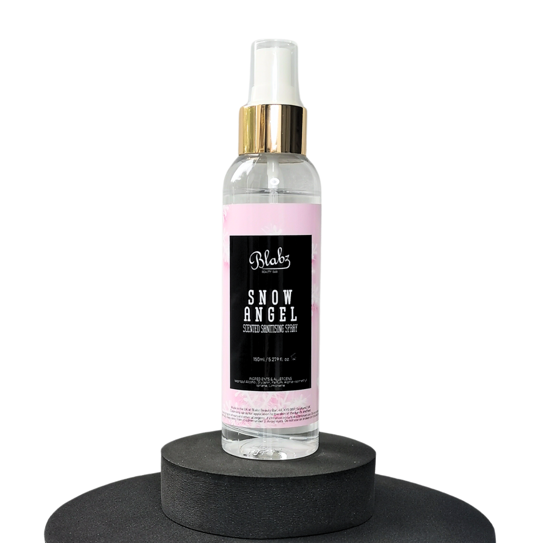 Blabz Beauty Bar Snow Angel 150ml Scented Sanitising Spray Blabz Beauty Bar 