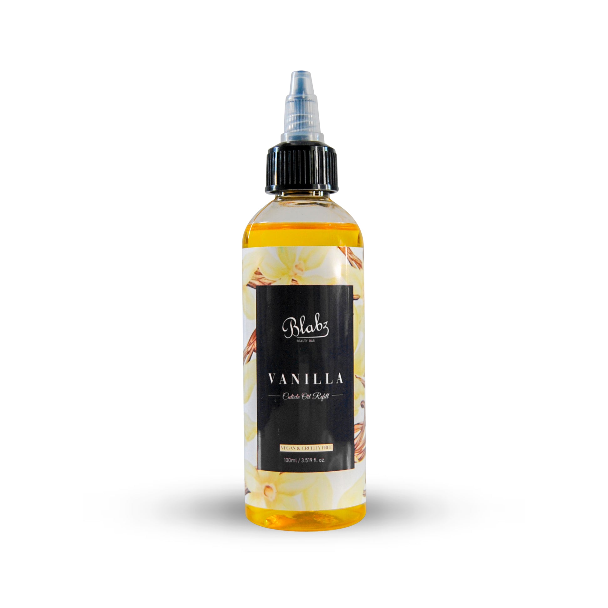 Blabz Beauty Bar Vanilla Scented 100ml Cuticle Oil Refill Bottle Blabz Beauty Bar 