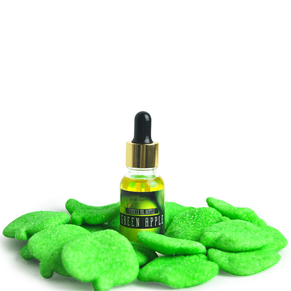 Blabz Beauty Bar Green Apple Scented 15ml Cuticle Oil Dropper Bottle Blabz Beauty Bar 