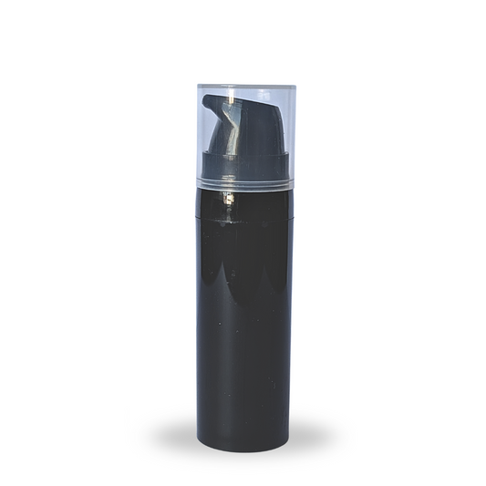 15ml Black Empty Pump Bottle Lotion / Hand Cream Travel Cosmetic Packaging