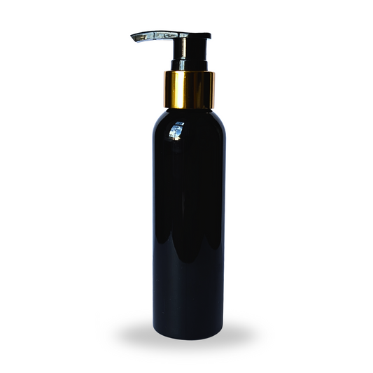 150ml Black & Gold Empty Pump Bottle Lotion Hand Cream Cosmetic Packaging
