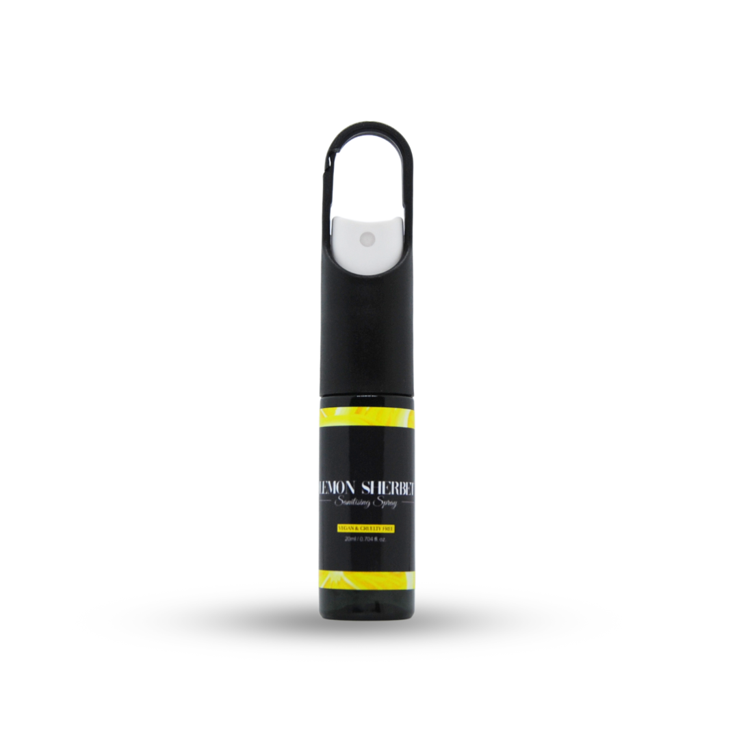 Lemon Sherbet 20ml Scented Sanitising Spray Keyring