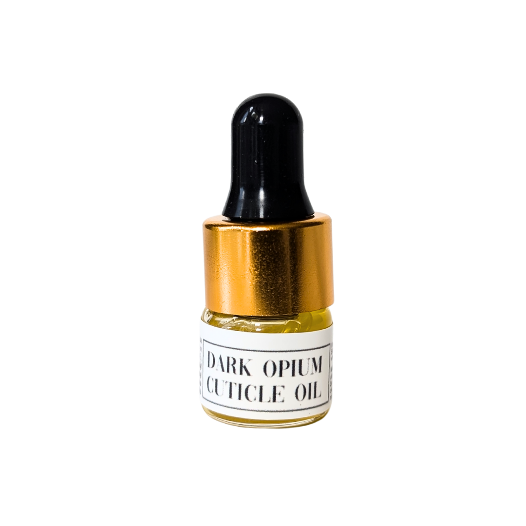 Dark Opium Scented 1ml Mini Cuticle Oil Dropper Bottle Samples