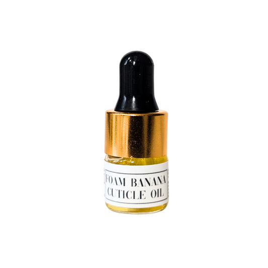 Foam Banana Scented 1ml Mini Cuticle Oil Dropper Bottle Samples