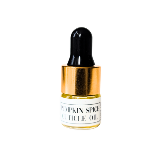 Pumpkin Spice Limited Edition Autumn Scented 1ml Mini Cuticle Oil Dropper Bottle Samples