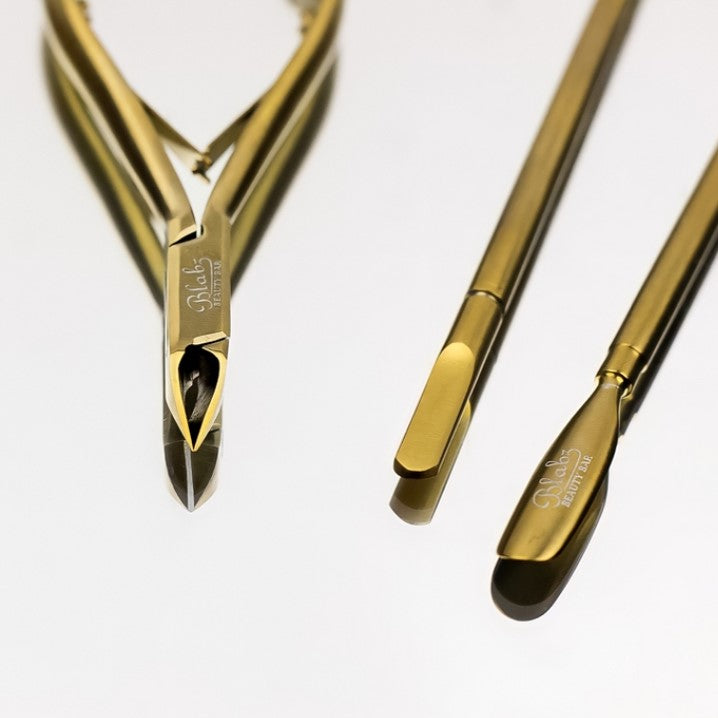 Blabz Beauty Bar 5pc Gold Nail Tool Set Blabz Beauty Bar 